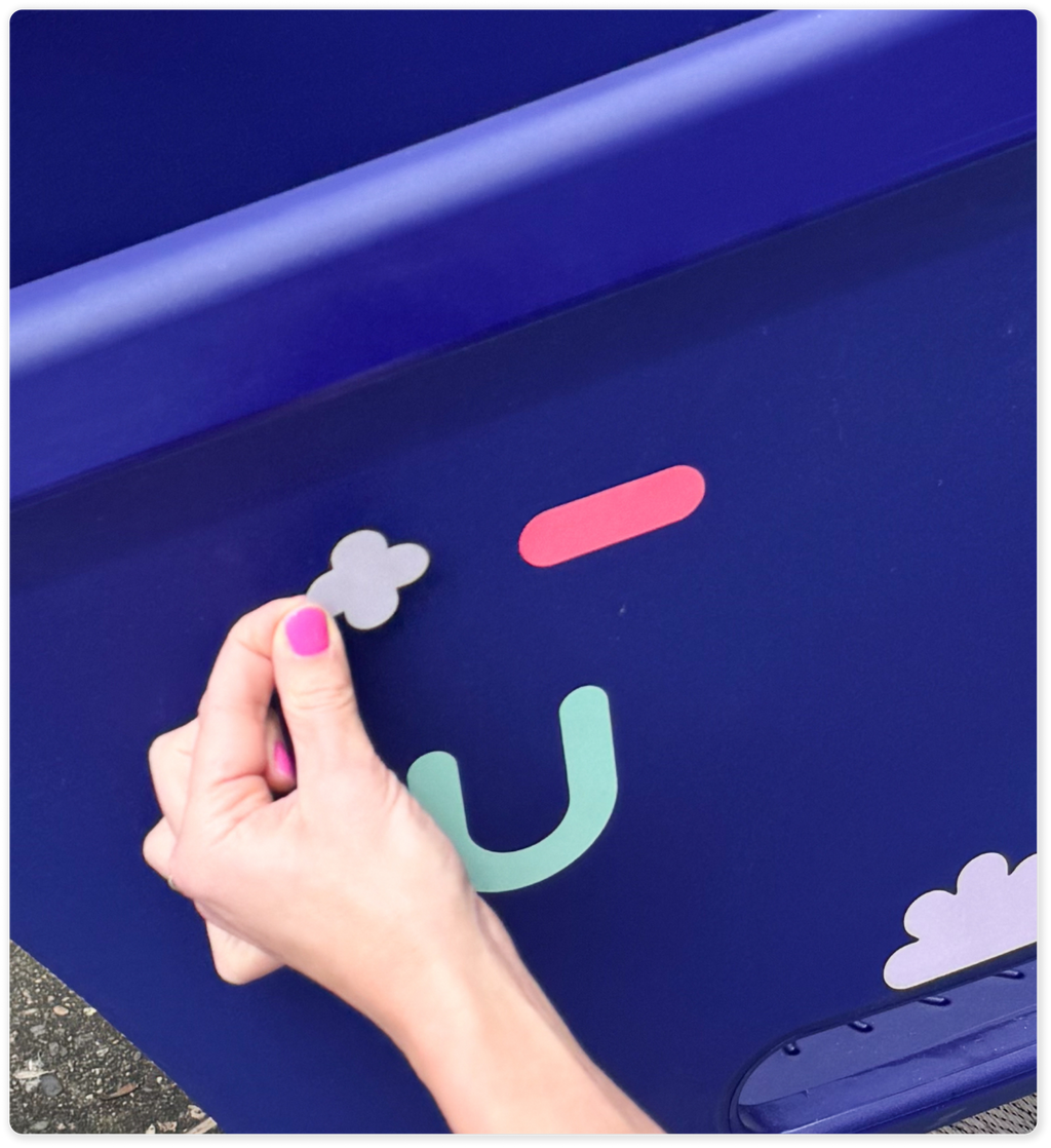 Cargo Bike Set Dolly Edition – Reflektierende Lastenrad-Sticker für mehr Sicherheit & Style