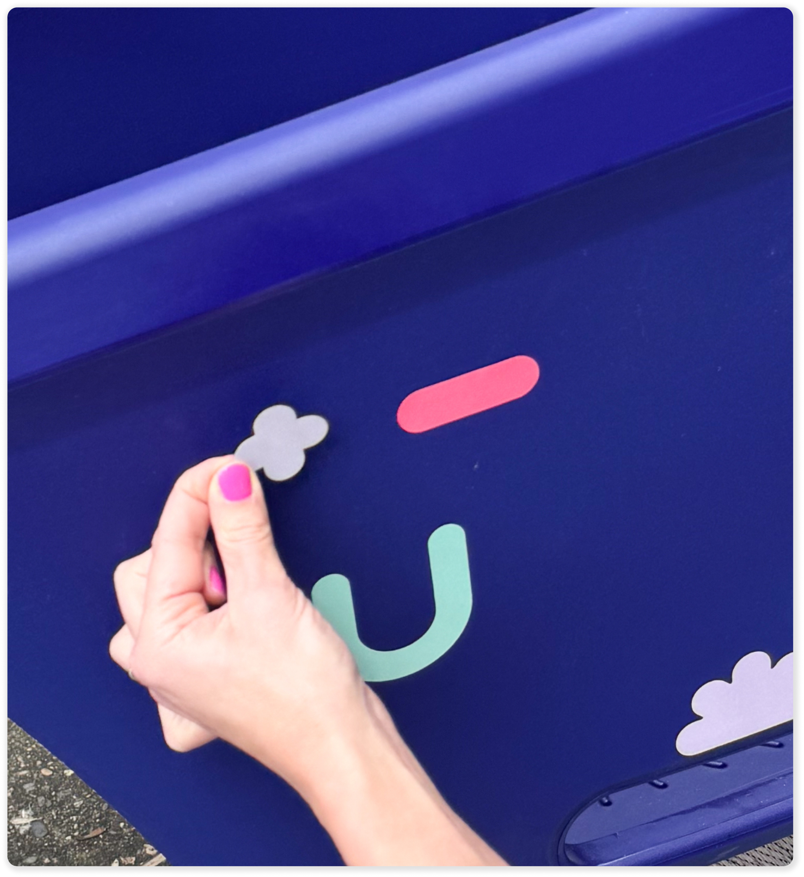 Cargo Bike Set Dolly Edition – Reflektierende Lastenrad-Sticker für mehr Sicherheit & Style