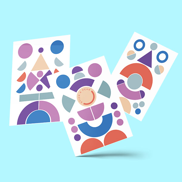 Playground Mini – pastell I Reflektierendes Sticker-Set
